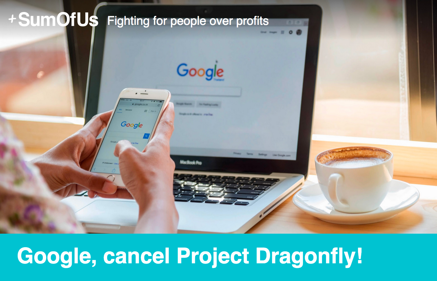 Almost 50,000 people join Tibet groups and corporate campaigners in demanding Google immediately drop “Project Dragonfly’, the censored China search engine